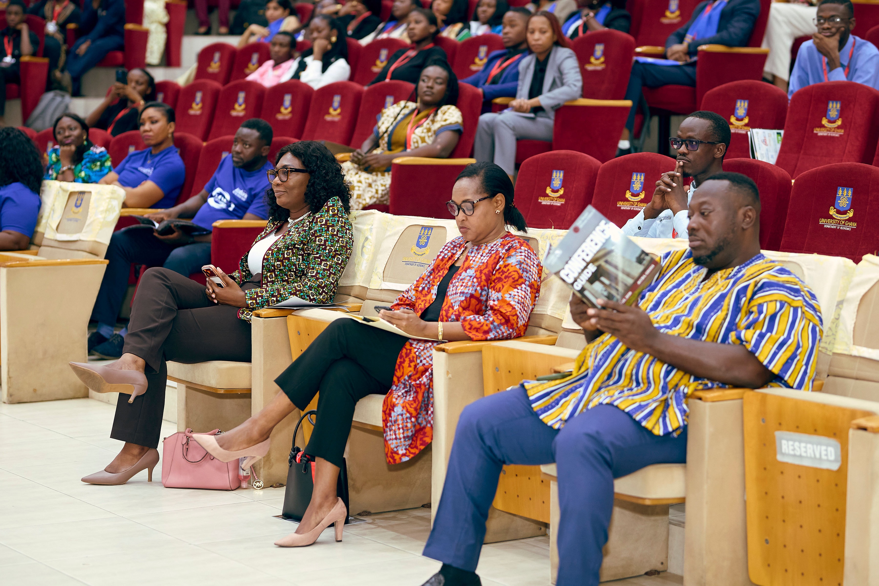 Practitioners and delegates gathered for a YMAU V plenary programme