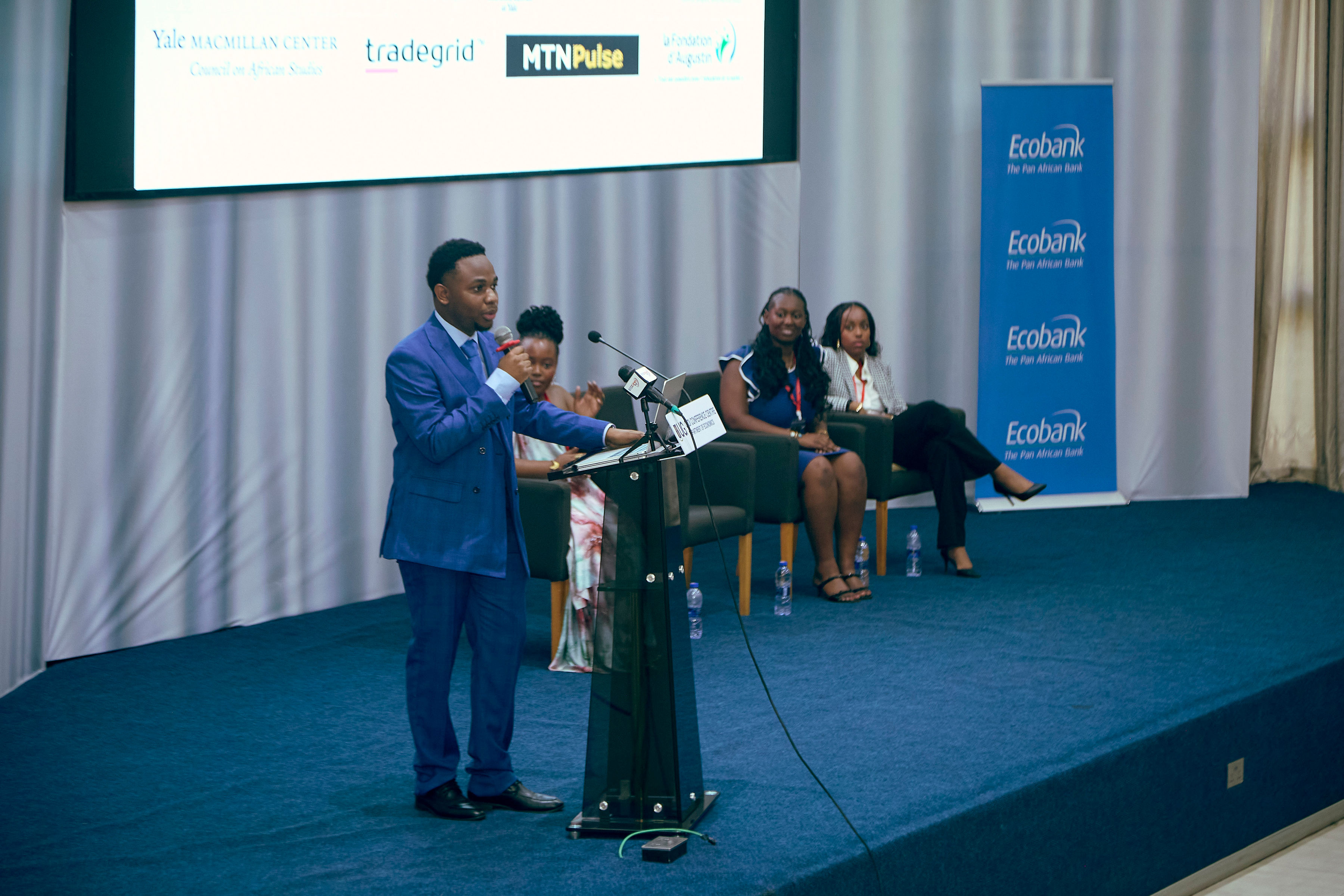 A YMAU V delegate receiving recognition during the conference programme
